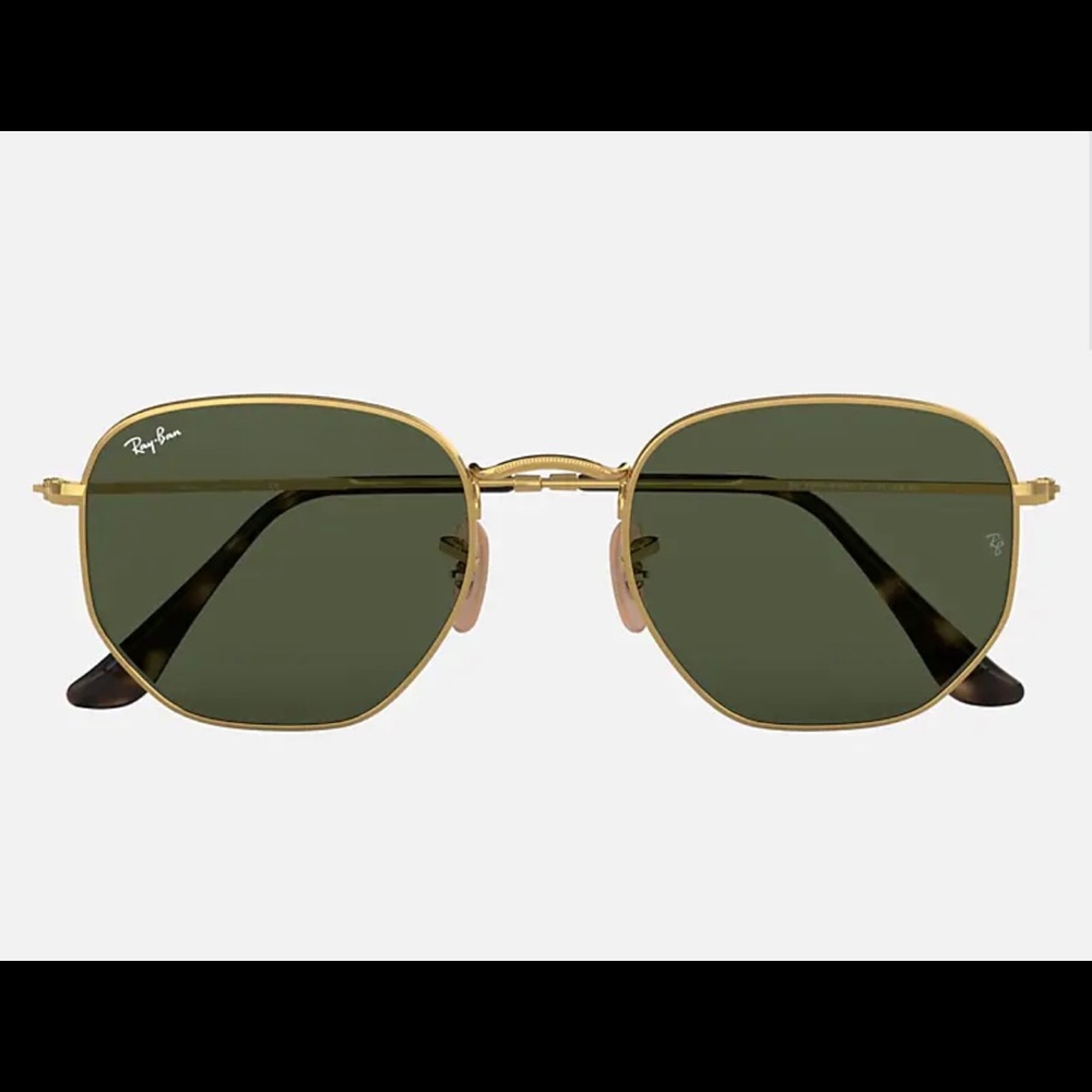 Rayban Hexagonal Flat Sunglasses - image 1